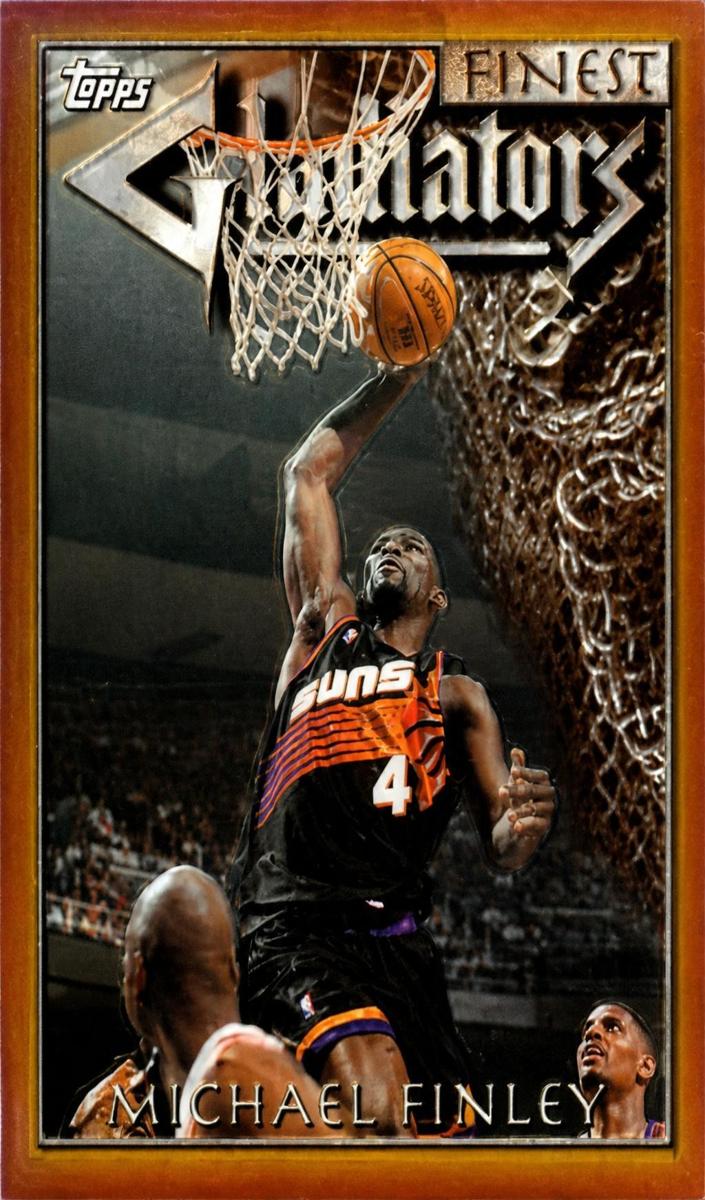 1996 Topps Finest Basketball Refractor Michael Finley #81