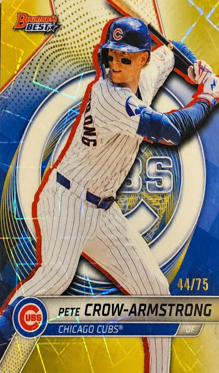 2024 Bowman's Best Baseball Yellow Lazer Pete Crow-Armstrong #17 PSA 10