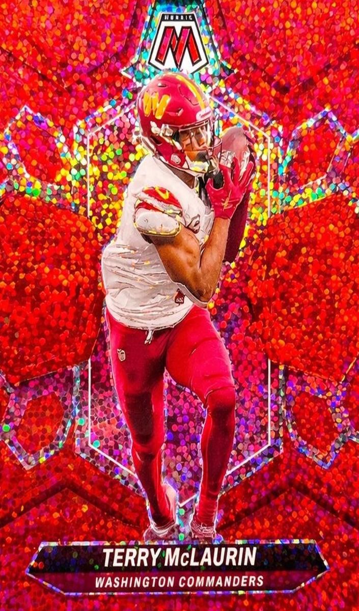 2024 Panini Mosaic Football Red Sparkle Terry McLaurin #220