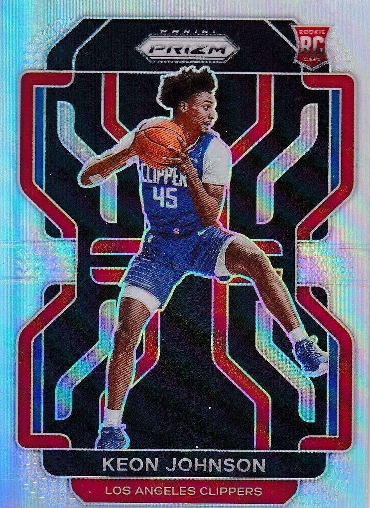 2021 Panini Prizm Basketball Prizms Silver Keon Johnson #326