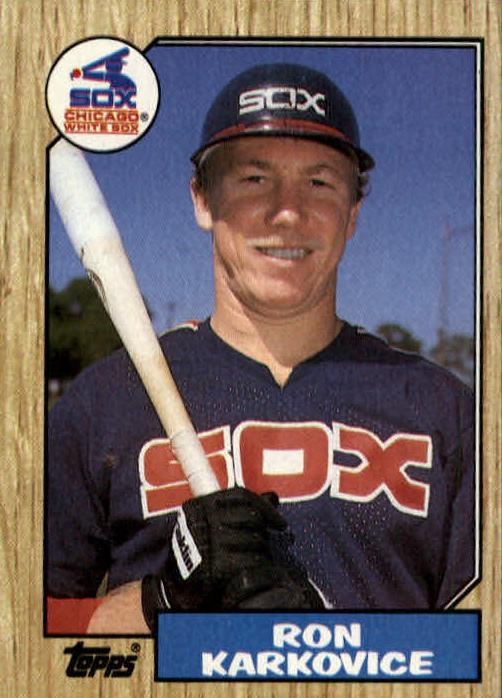 1987 Topps Baseball Ron Karkovice #491 PSA 8