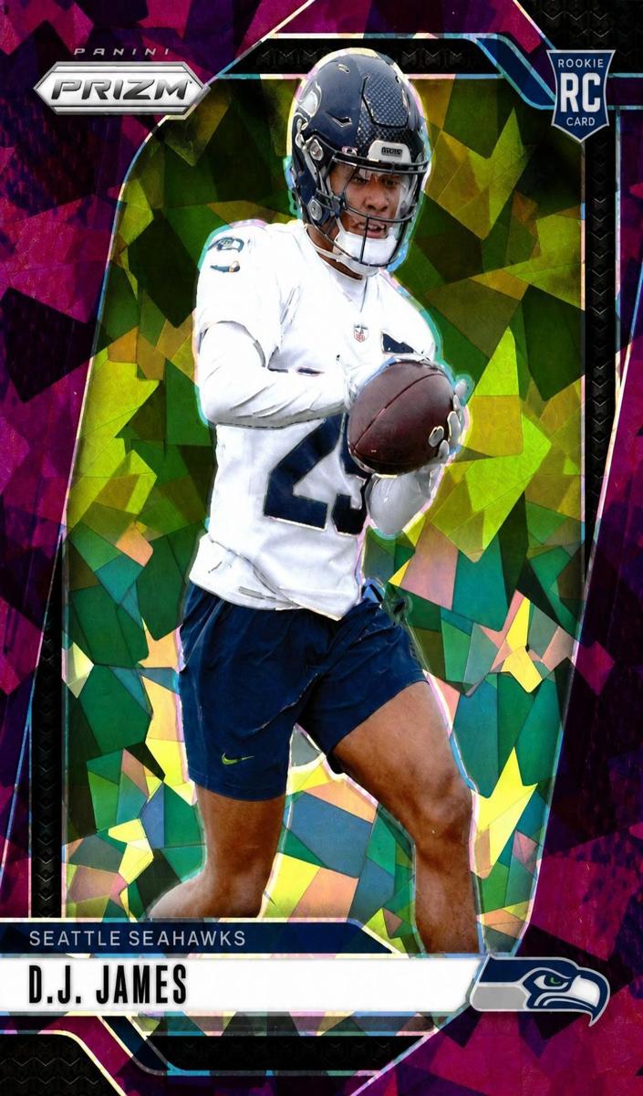 2024 Panini Prizm Football Purple Ice D.J. James #322 PSA 9