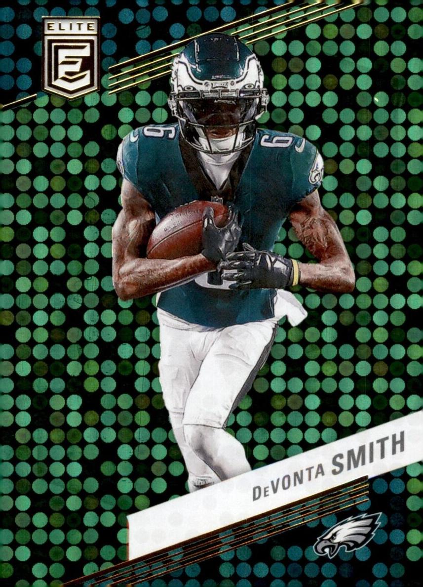 2023 Donruss Elite Football Green Disco DeVonta Smith #33