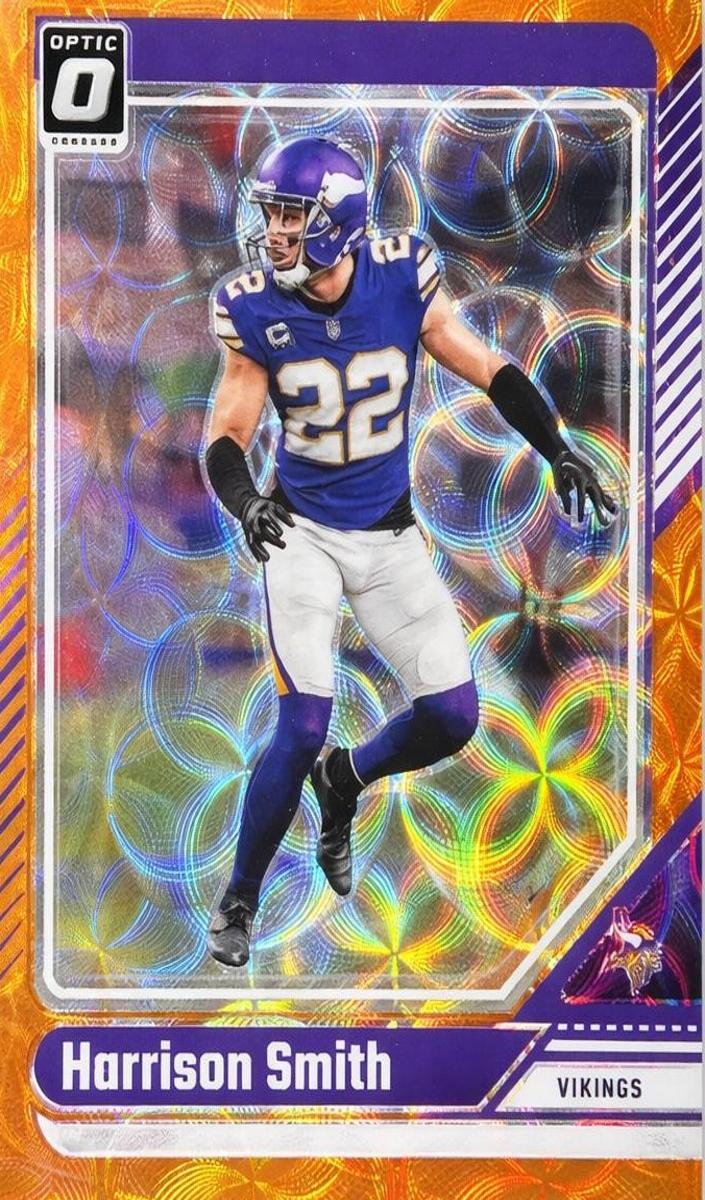 2023 Donruss Optic Football Orange Scope Harrison Smith #123 PSA 9