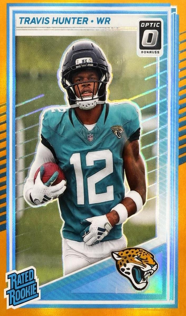 2025 Donruss Optic Football Orange Travis Hunter #201