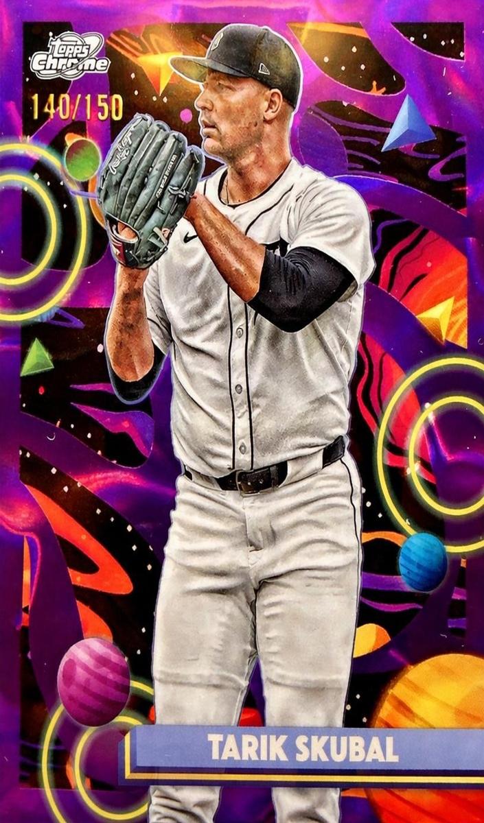 2025 Topps Cosmic Chrome Baseball Purple Nebula Refractor Tarik Skubal #127