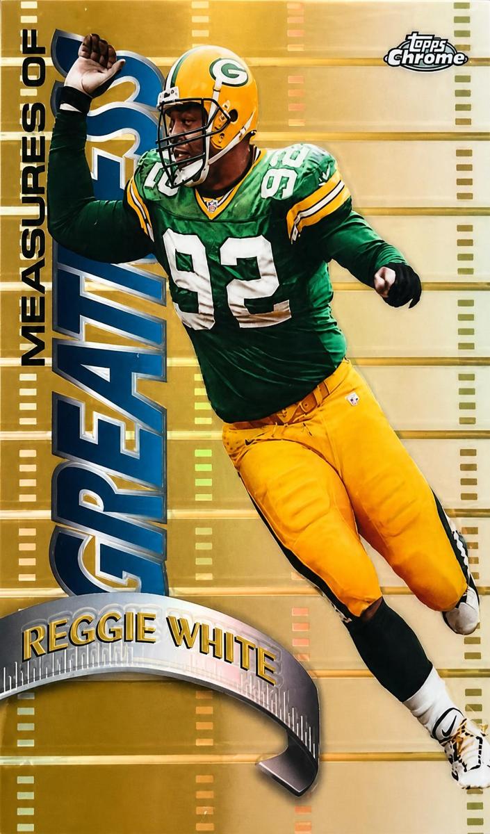 1998 Topps Chrome Football Refractor Reggie White #MG8