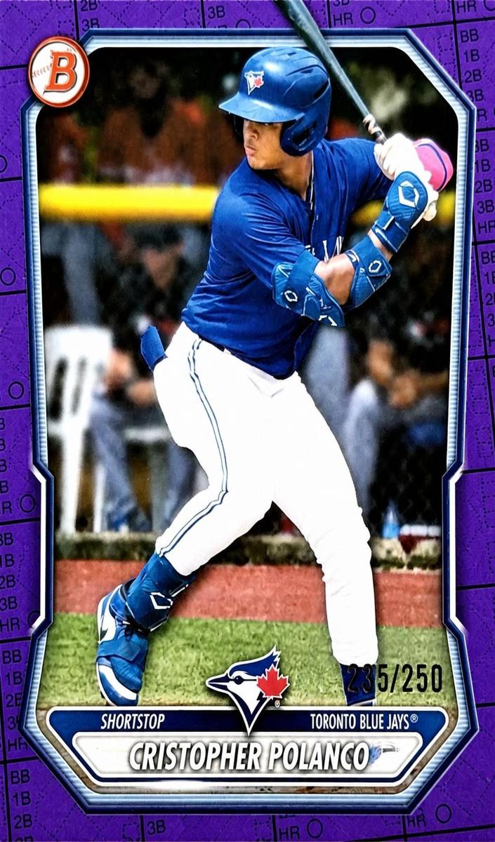 2026 Bowman Baseball Purple Refractor Cristopher Polanco #BCP-34