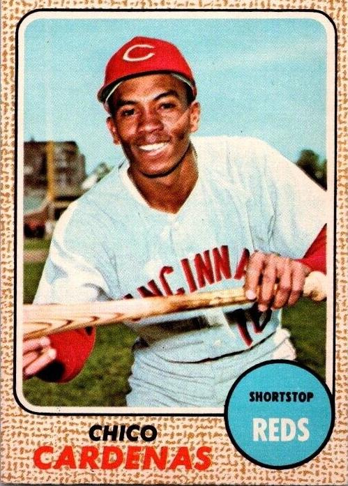 1968 O-Pee-Chee Baseball Chico Cardenas #23 PSA 8