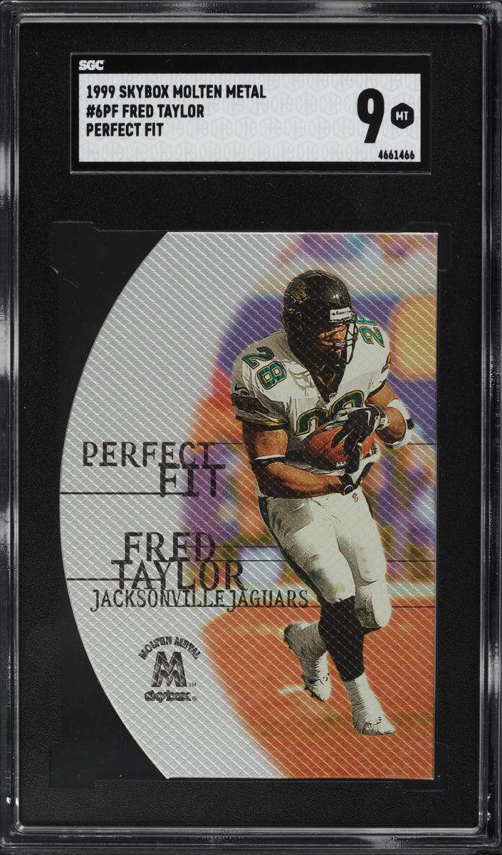 1999 Skybox Molten Metal Football Fred Taylor #6PF PSA 7