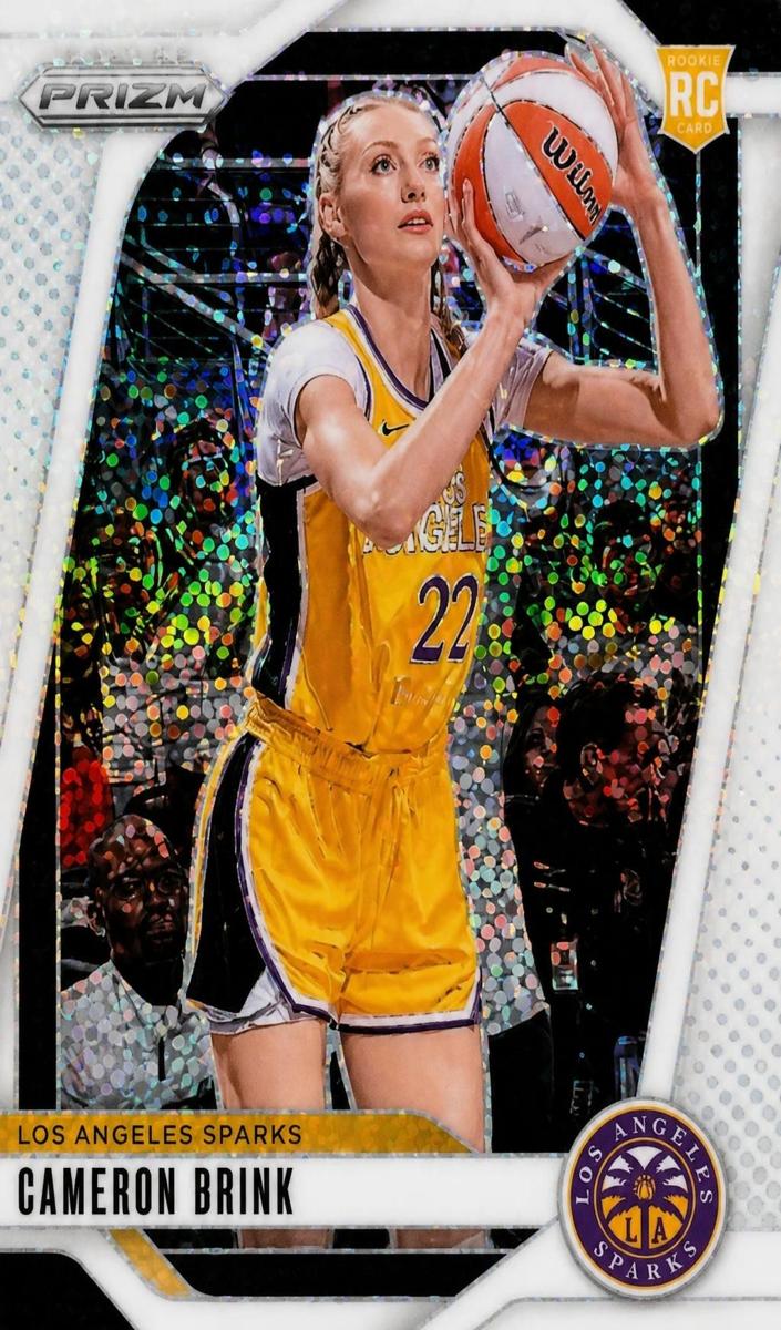 2024 Panini Prizm WNBA Basketball White Sparkle Cameron Brink #127 PSA 9
