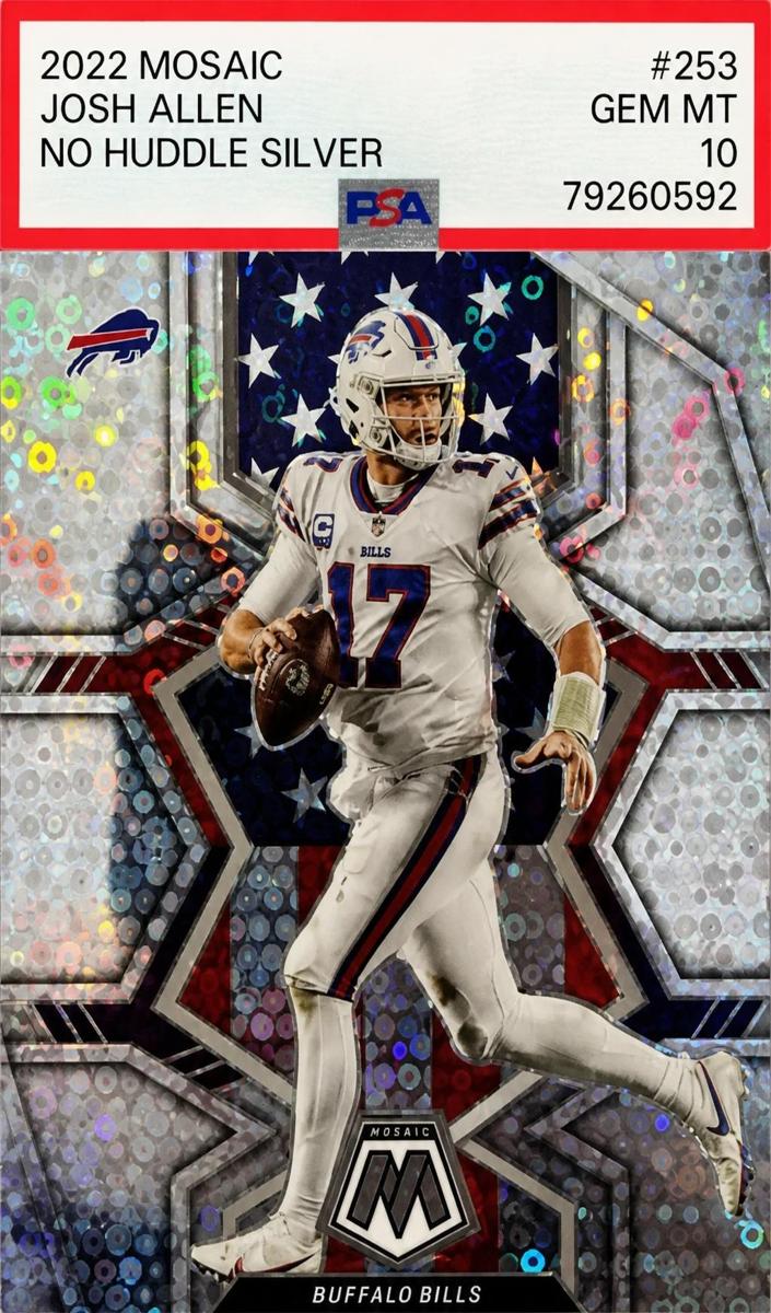 2022 Panini Mosaic Football No Huddle Silver Josh Allen #253