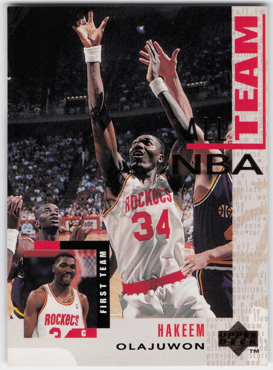1994 Upper Deck Basketball Hakeem Olajuwon #13 PSA 9