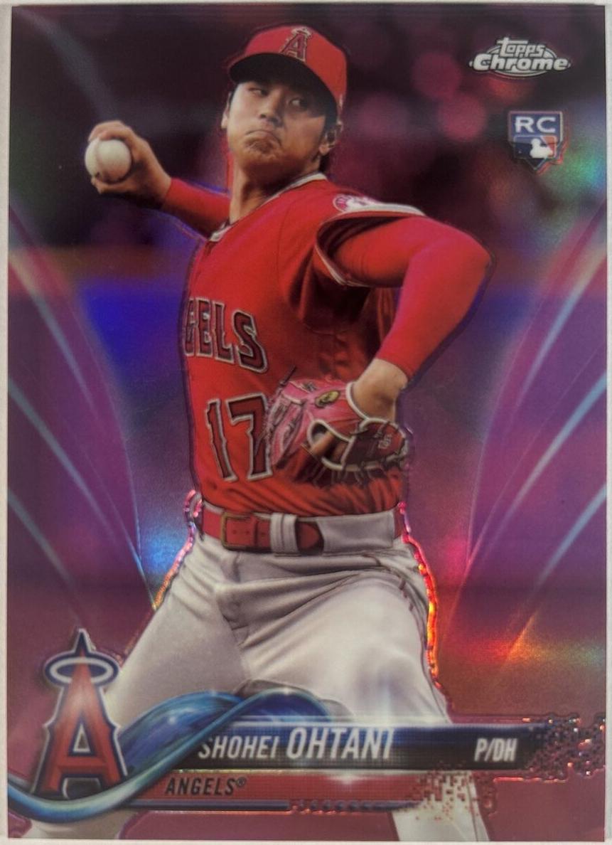 2018 Topps Chrome Update Baseball Pink Refractor Shohei Ohtani #HMT1 PSA 9