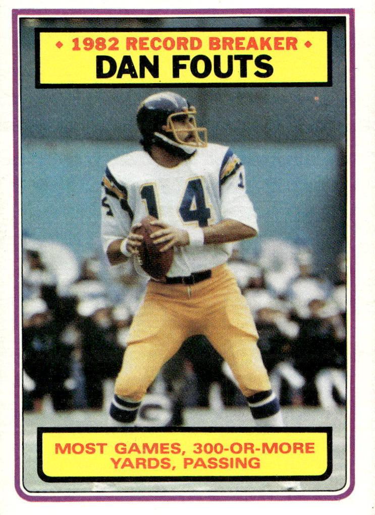 1983 Topps Football Dan Fouts #3 PSA 10