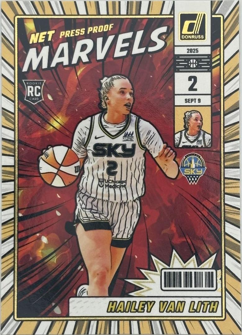 2025 Panini Donruss WNBA Basketball Press Proof Hailey Van Lith #24 CGC 10