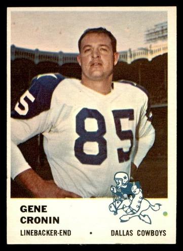 1961 Fleer Football Gene Cronin #47
