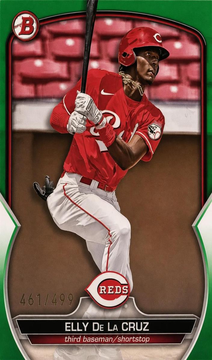 2023 Bowman Prospects Baseball Neon Green Elly De La Cruz #BP-65 PSA 8