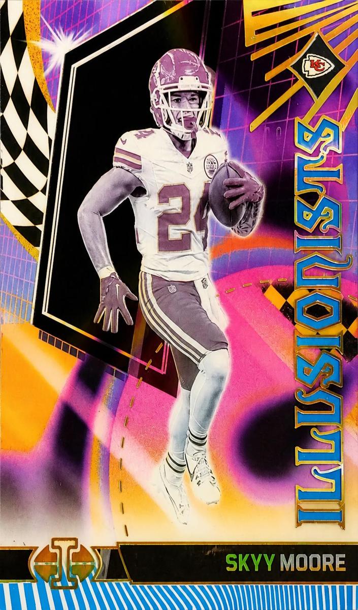 2023 Panini Illusions Football Light Blue Skyy Moore #9