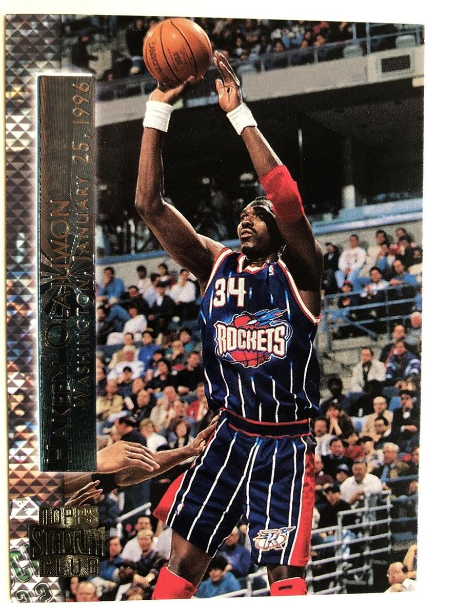 1996 Topps Stadium Club Basketball Hakeem Olajuwon #SM4 PSA 10