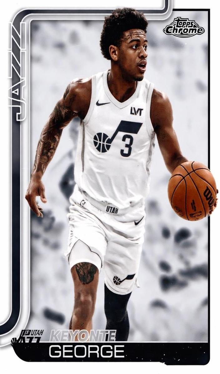 2025 Topps Chrome Basketball Negative Refractor Keyonte George #235
