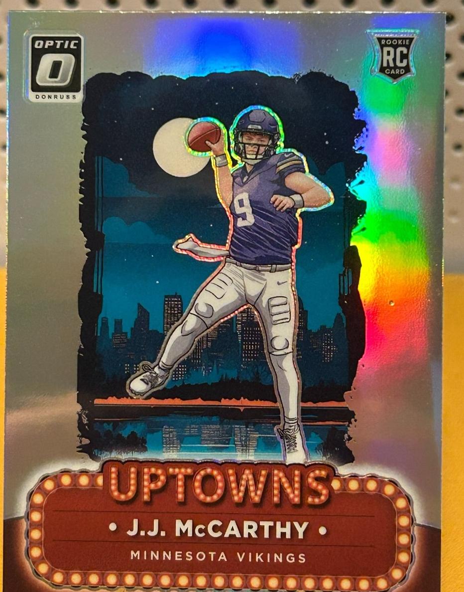 2024 Donruss Optic Football J.J. McCarthy #10 PSA 9