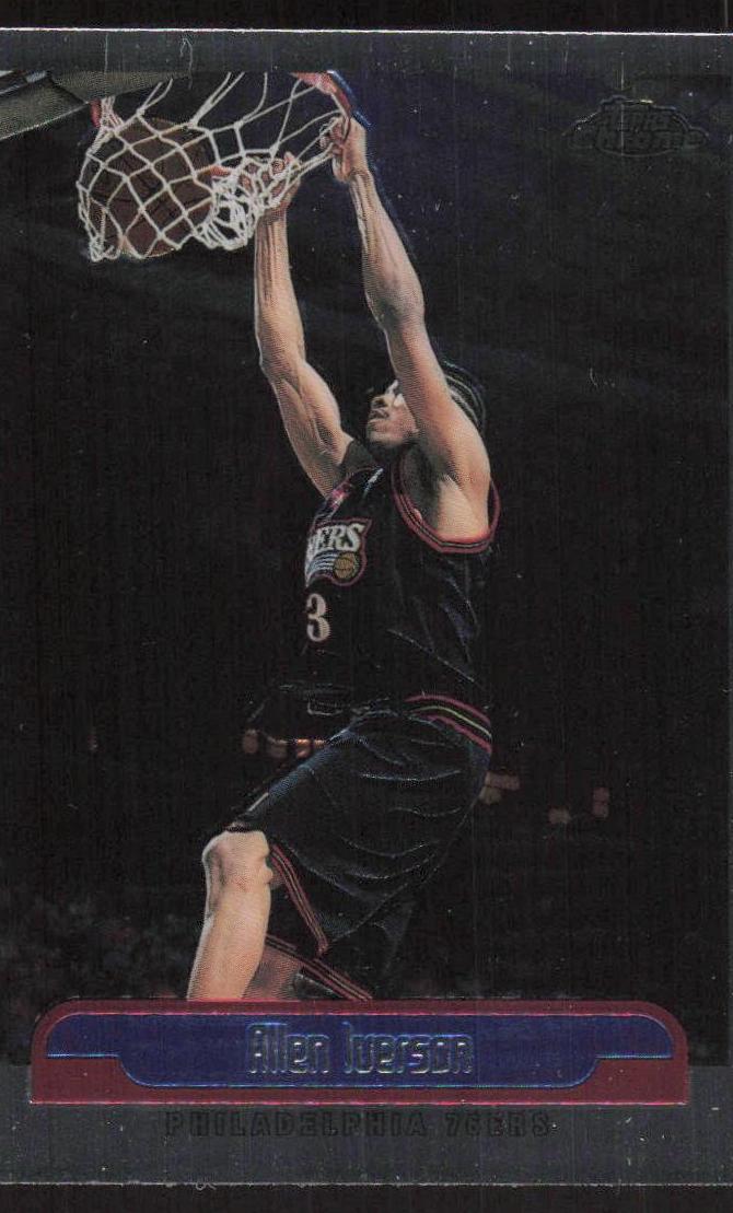 1999 Topps Chrome Basketball Allen Iverson #66