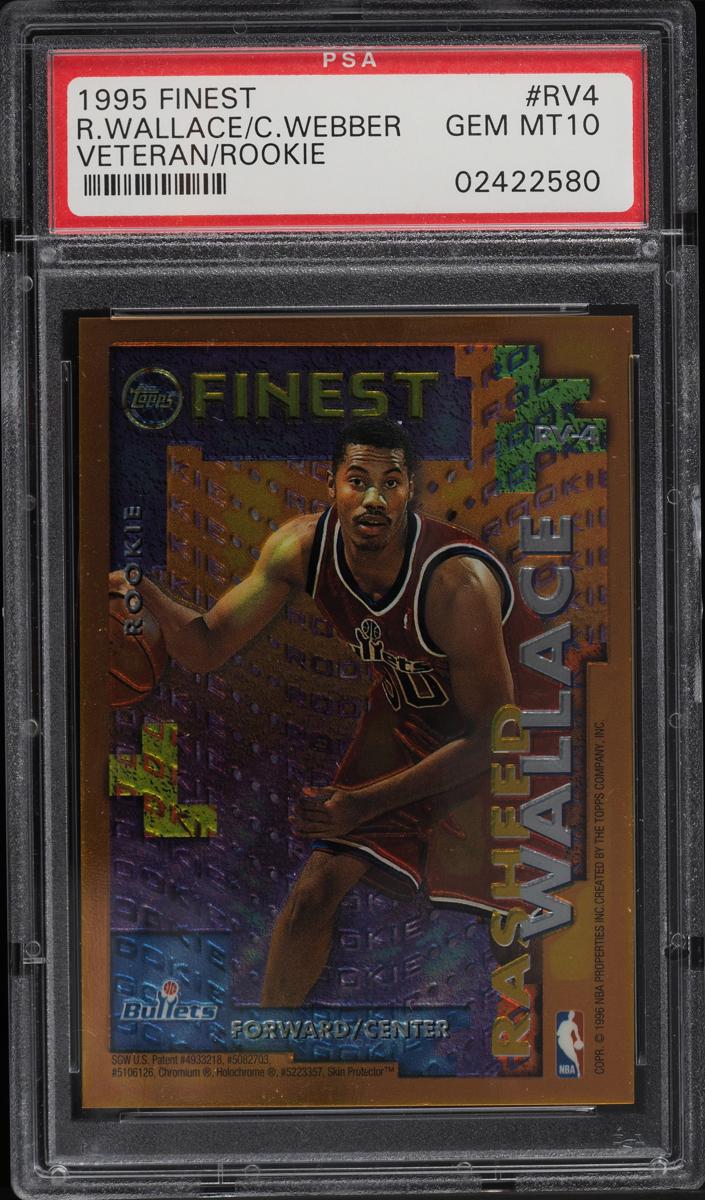 1995 Topps Finest Basketball Chris Webber #RV-4 PSA 10