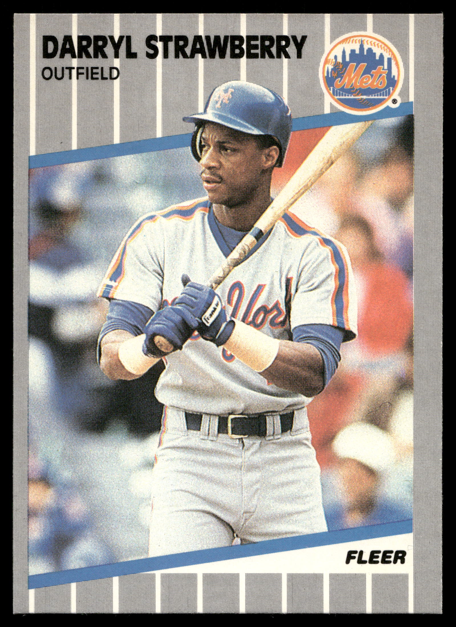 1989 Fleer Baseball Darryl Strawberry #49 PSA 9