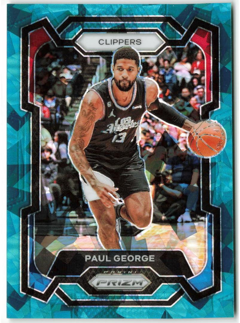2023 Panini Prizm Basketball Teal Ice Paul George #101 PSA 10