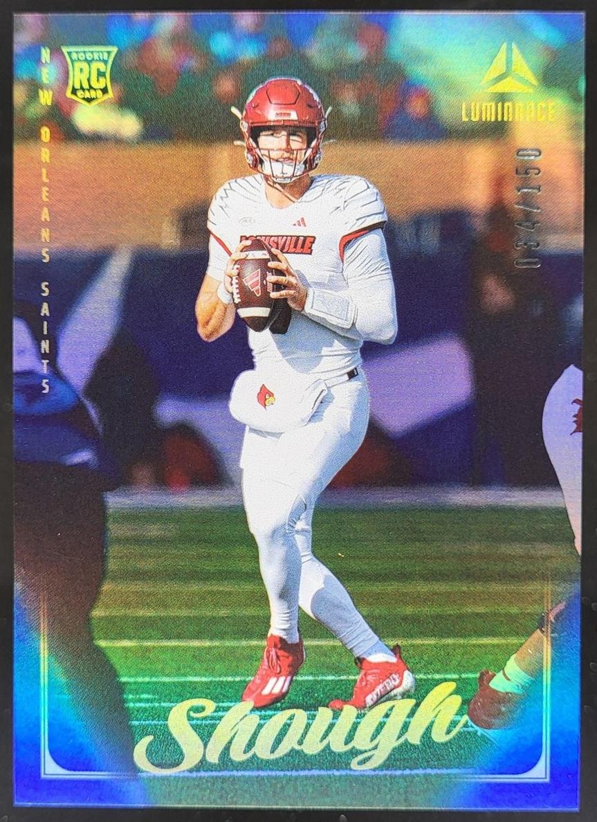 2025 Panini Luminance Football Blue Tyler Shough #130