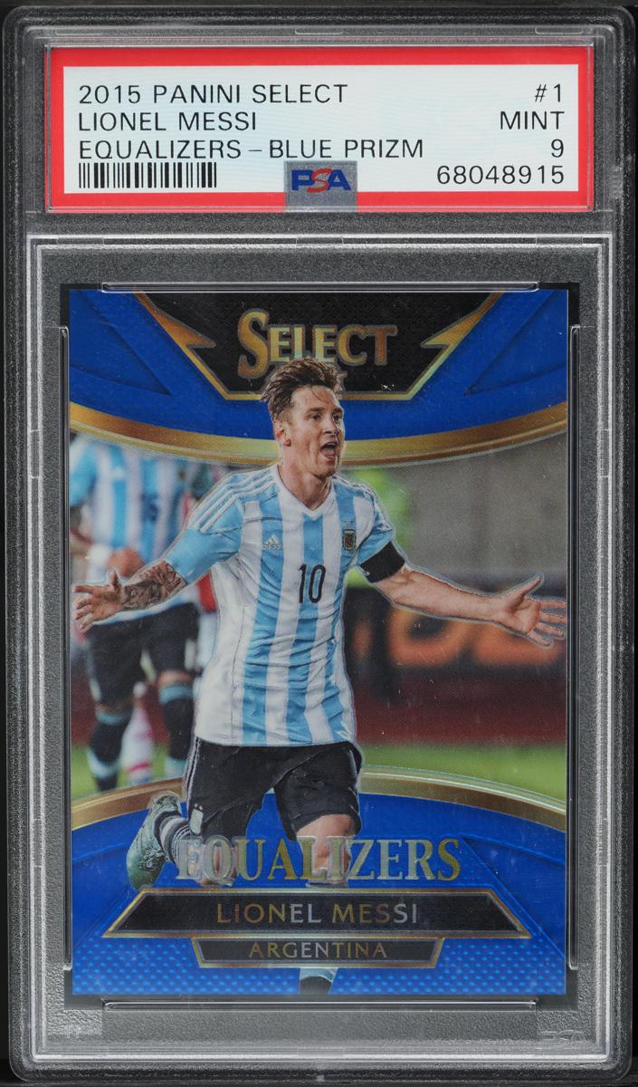 2015 Panini Select Soccer Blue Lionel Messi #1 PSA 10