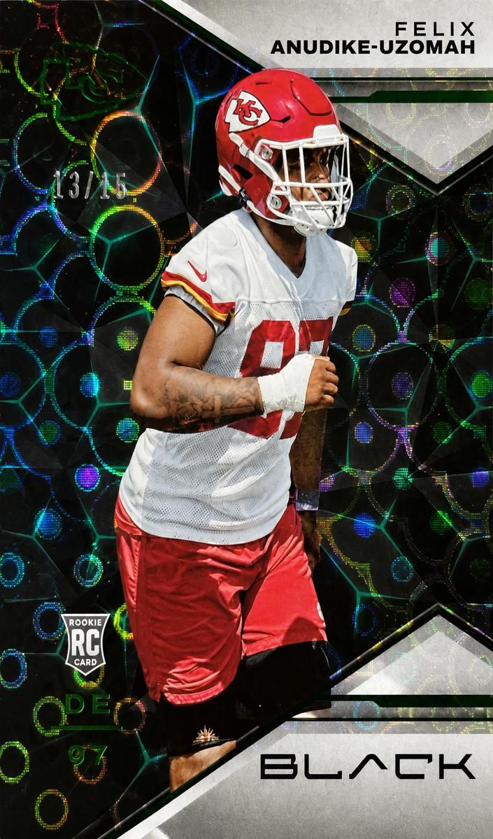 2023 Panini Black Football Emerald Felix Anudike-Uzomah #124