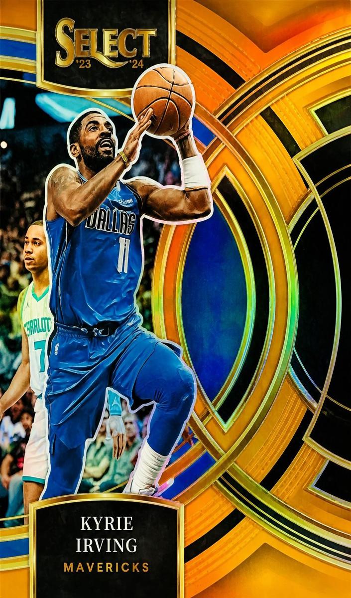 2023 Panini Select Basketball Die-Cut Orange Kyrie Irving #180