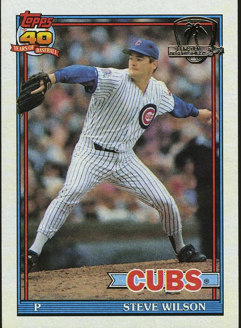 1991 Topps Baseball Steve Wilson #69