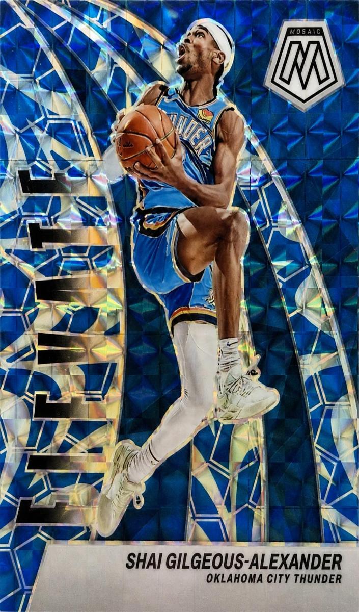 2023 Panini Mosaic Basketball Reactive Blue Shai Gilgeous-Alexander #7