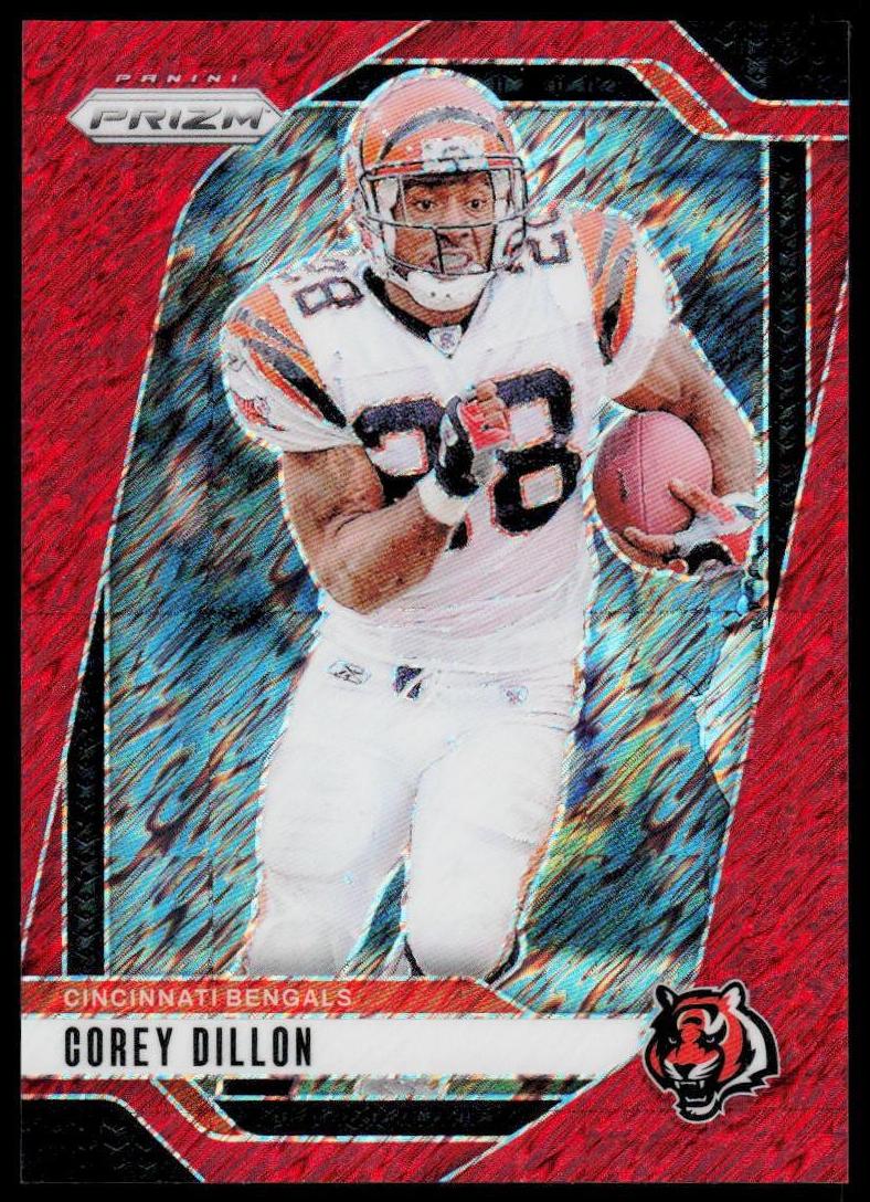 2024 Panini Prizm Football Red Shimmer Corey Dillon #62