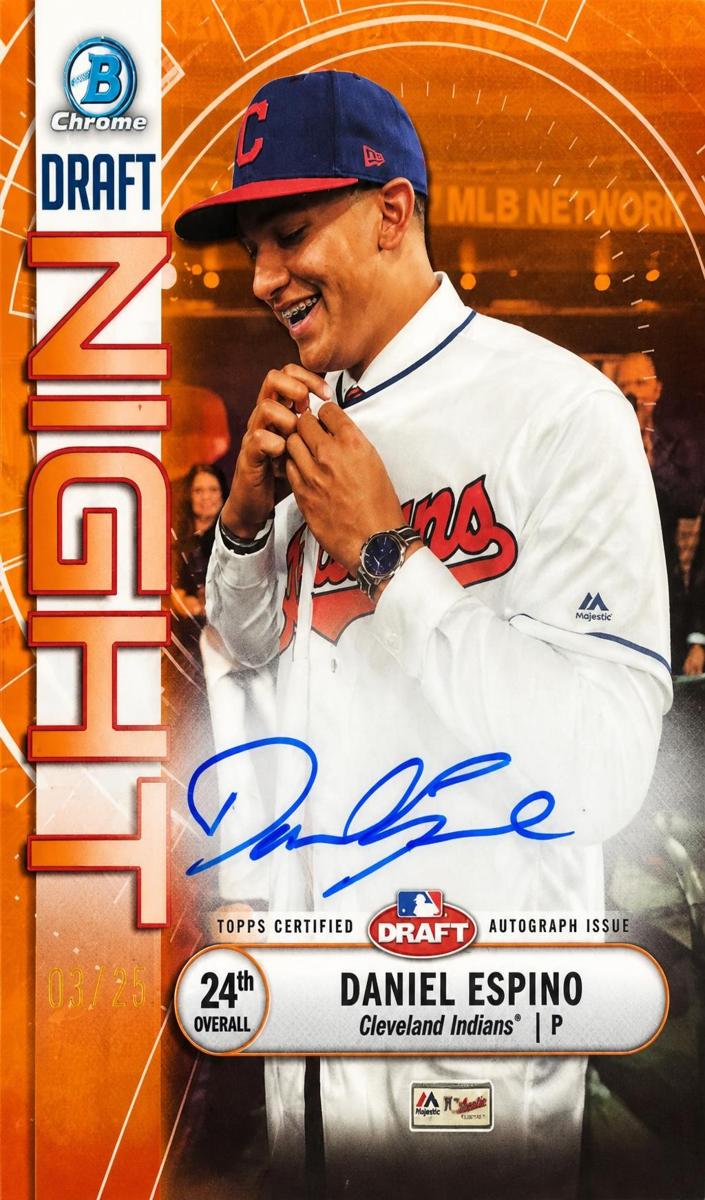2019 Bowman Draft Chrome Baseball Orange Daniel Espino #CDA-DE