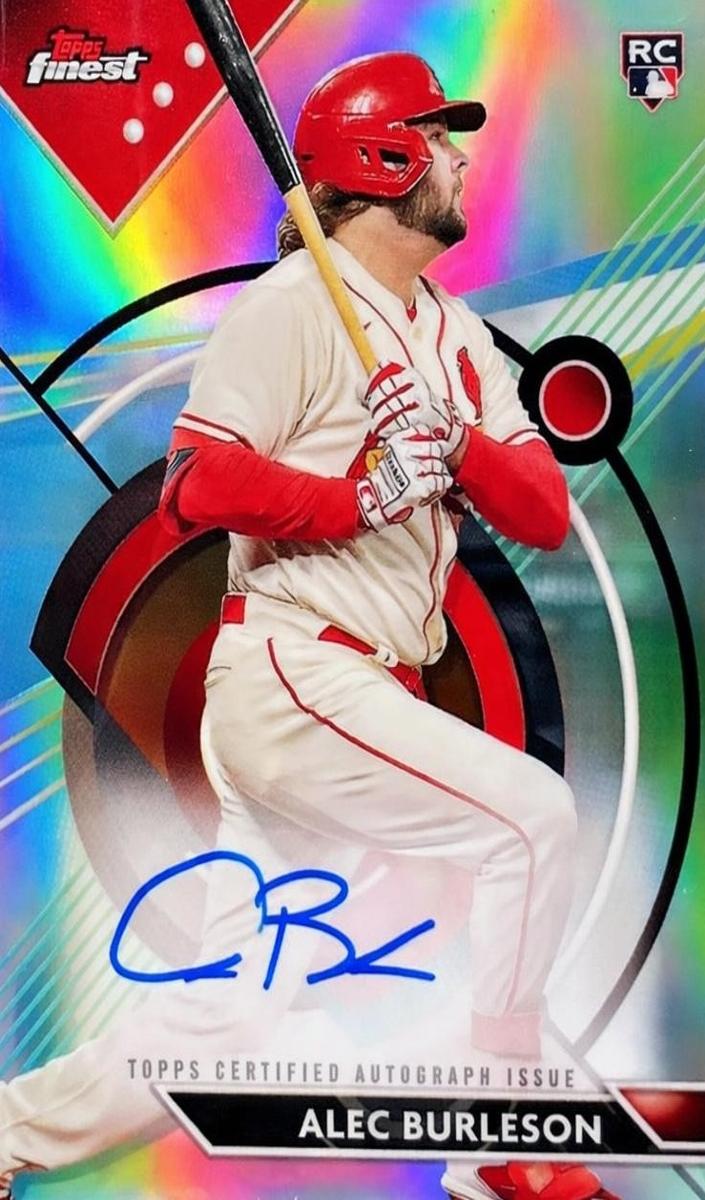 2023 Topps Finest Baseball Alec Burleson #FA-AB