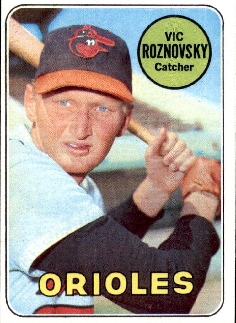 1969 Topps Baseball Vic Roznovsky #368 PSA 9