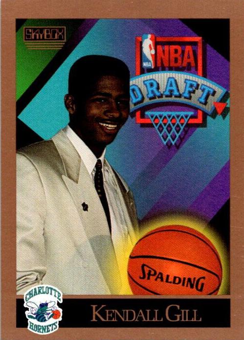 1990 Skybox Basketball Kendall Gill #356 PSA 9