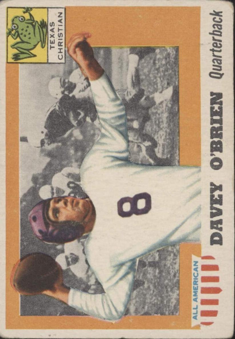 1955 Topps All-American Football Davey O'Brien #34 PSA 6.5