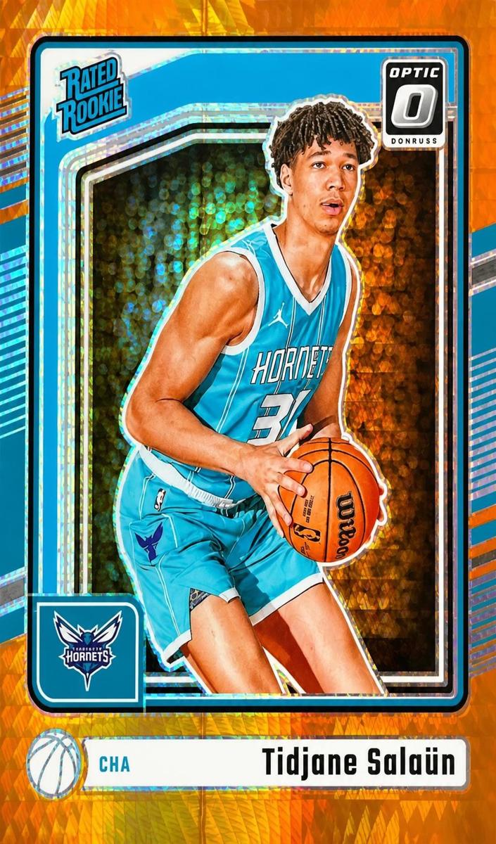 2024 Donruss Optic Basketball Hyper Orange Tidjane Salaun #286