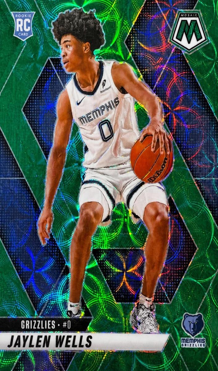 2024 Panini Mosaic Basketball International Green Jaylen Wells #240 PSA 9