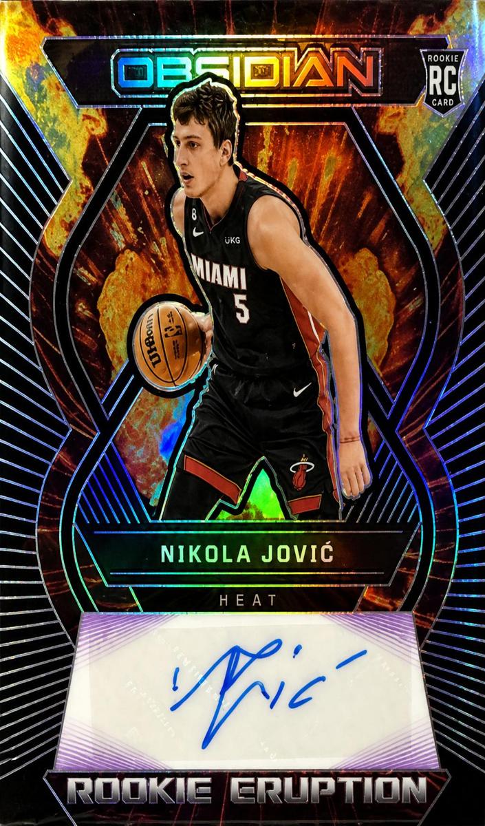 2022 Panini Obsidian Basketball Nikola Jovic #RE-JMN