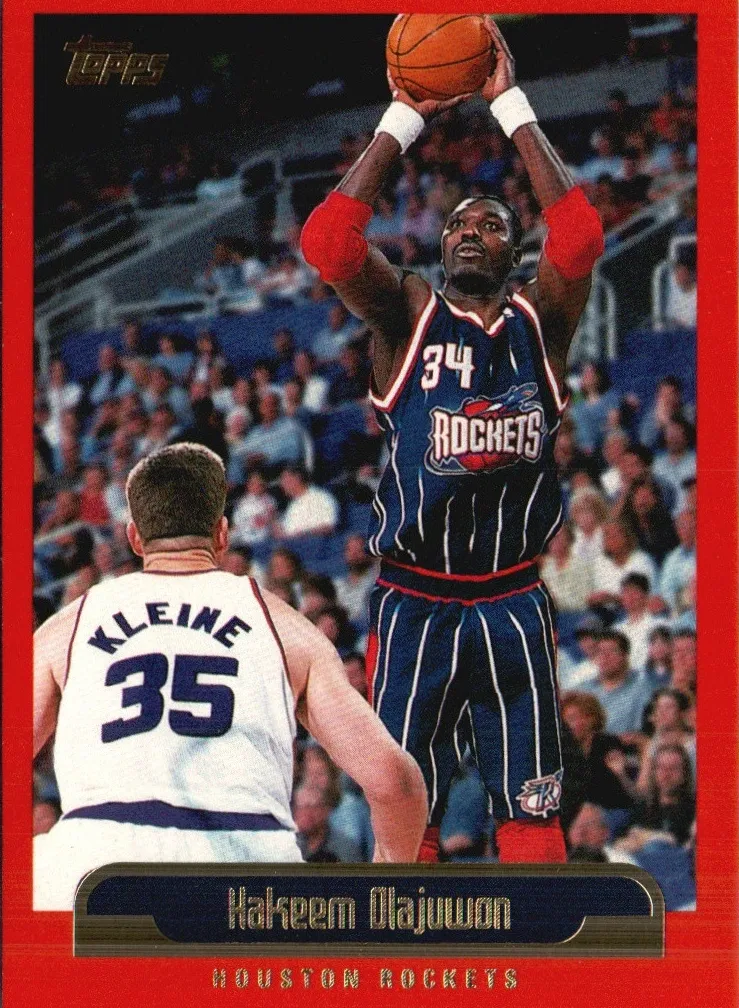1999 Topps Basketball Hakeem Olajuwon #105