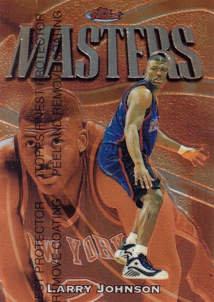 1997 Topps Finest Basketball Refractor Larry Johnson #179 PSA 8.5