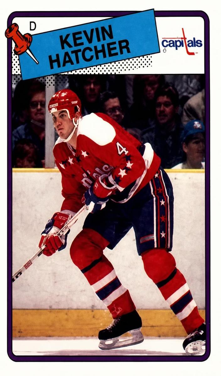 1988 O-Pee-Chee Hockey Kevin Hatcher #86