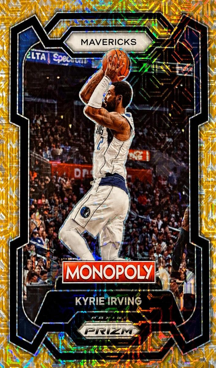 2023 Panini Prizm Monopoly Basketball Gold Millionaire Shimmer Kyrie Irving #23