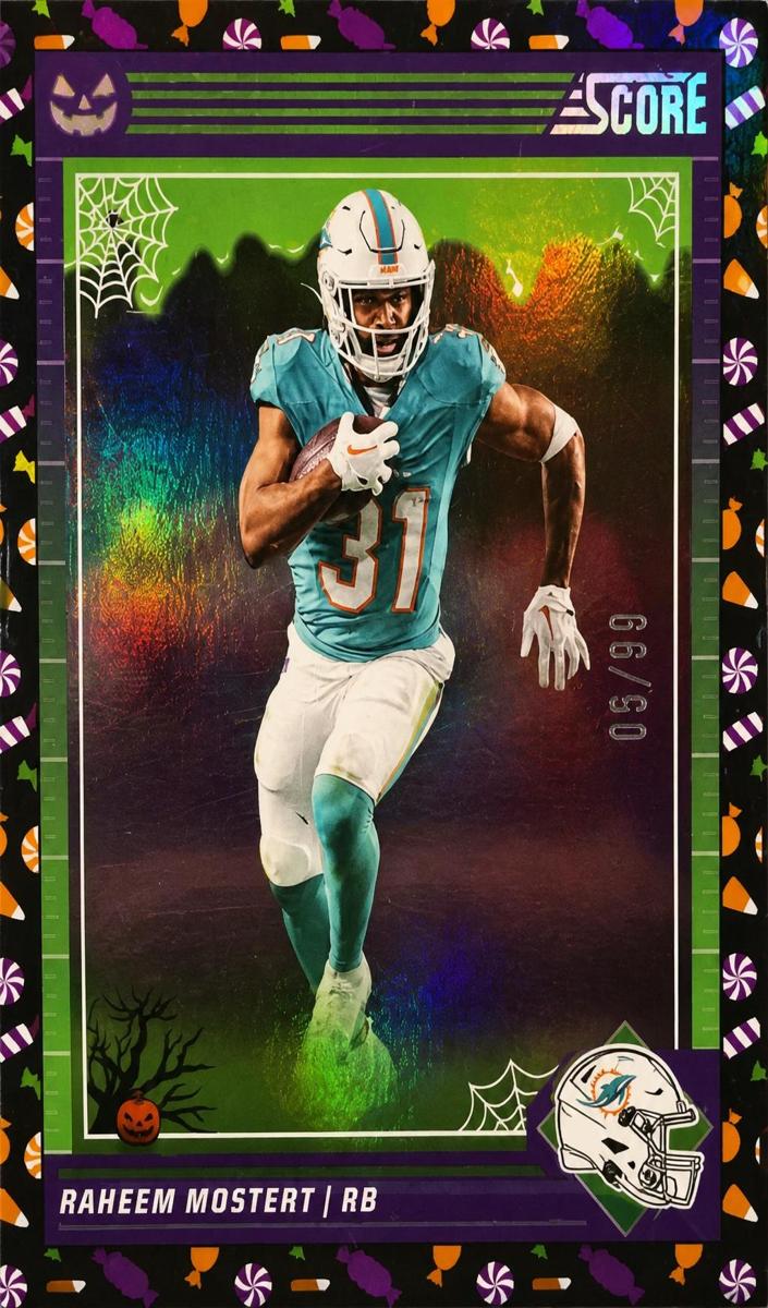 2024 Panini Score-a-Treat Football Trick or Treat Raheem Mostert #175